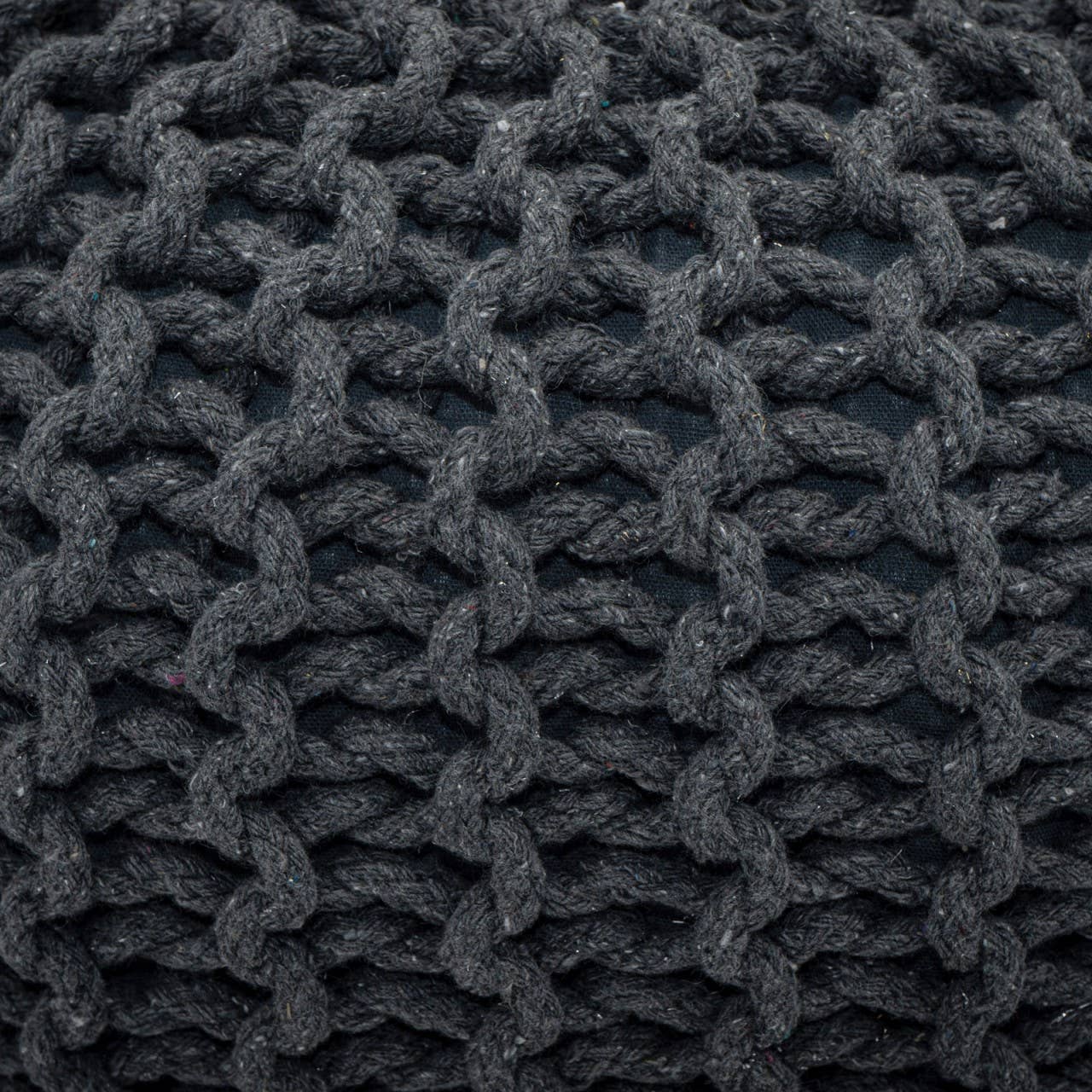 Voglrieder - Wholesale Pouf - Pouf, diameter 55 cm, knitted stool, pouf, pouf, floor cushion, large5