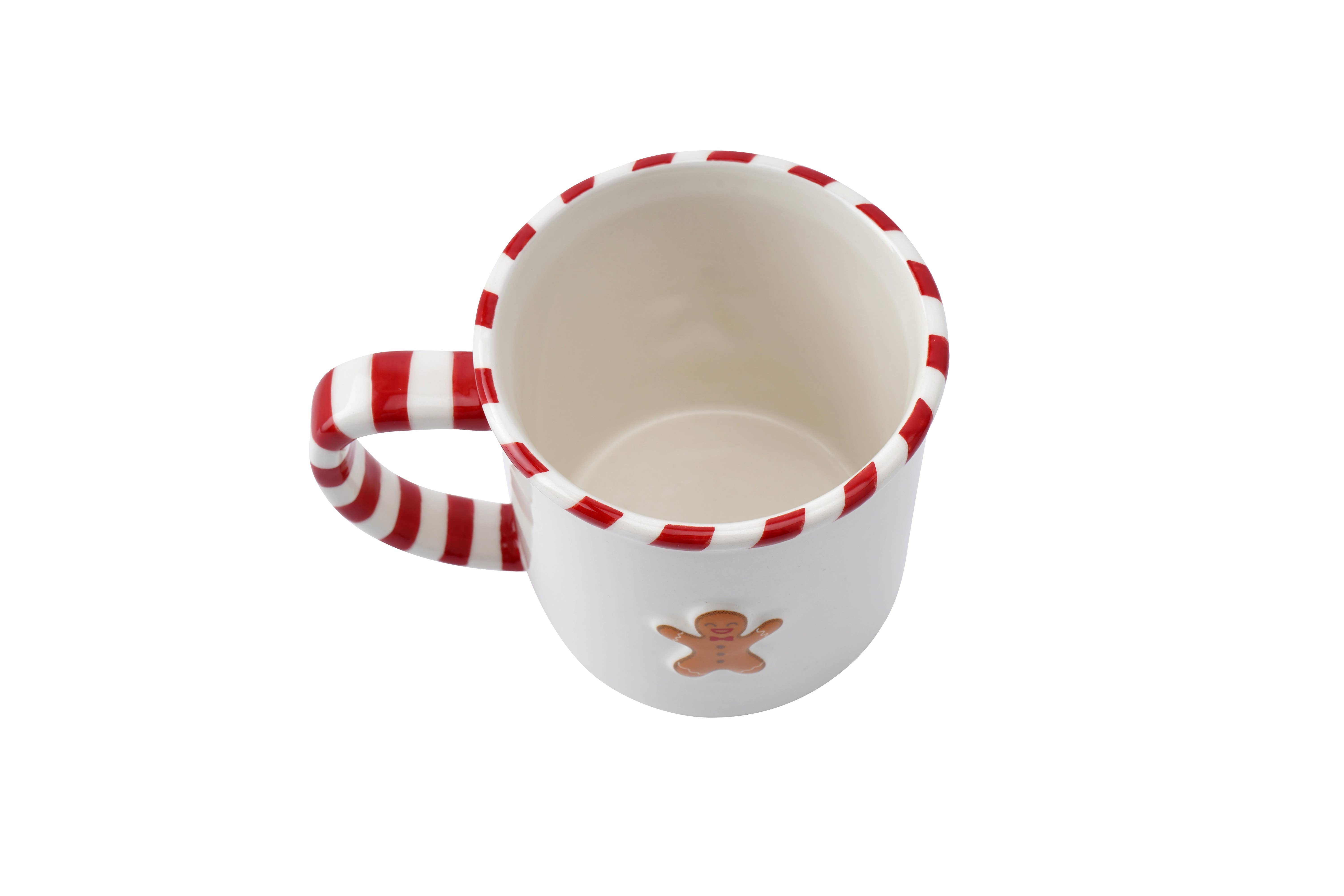 CGB Giftware – wholesale Kaffekoppar – Christmas Gingerbread Man stengodsmugg2