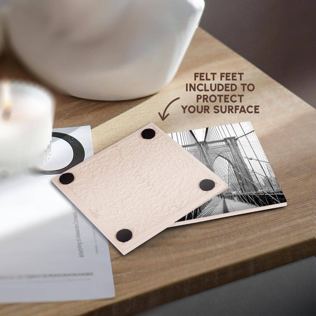 3dRose - Wholesale Coasters - 3dRose, Brooklyn Bridge, 1948, New York , Coaster3