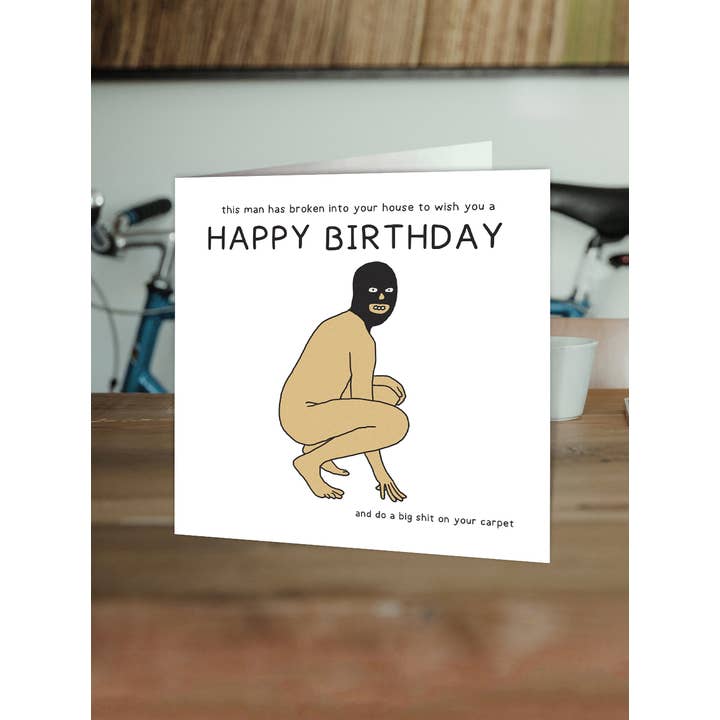 Brainbox Candy – wholesale Birthday card – Rude Birthday Card - Shit On Carpet Greetings Card1