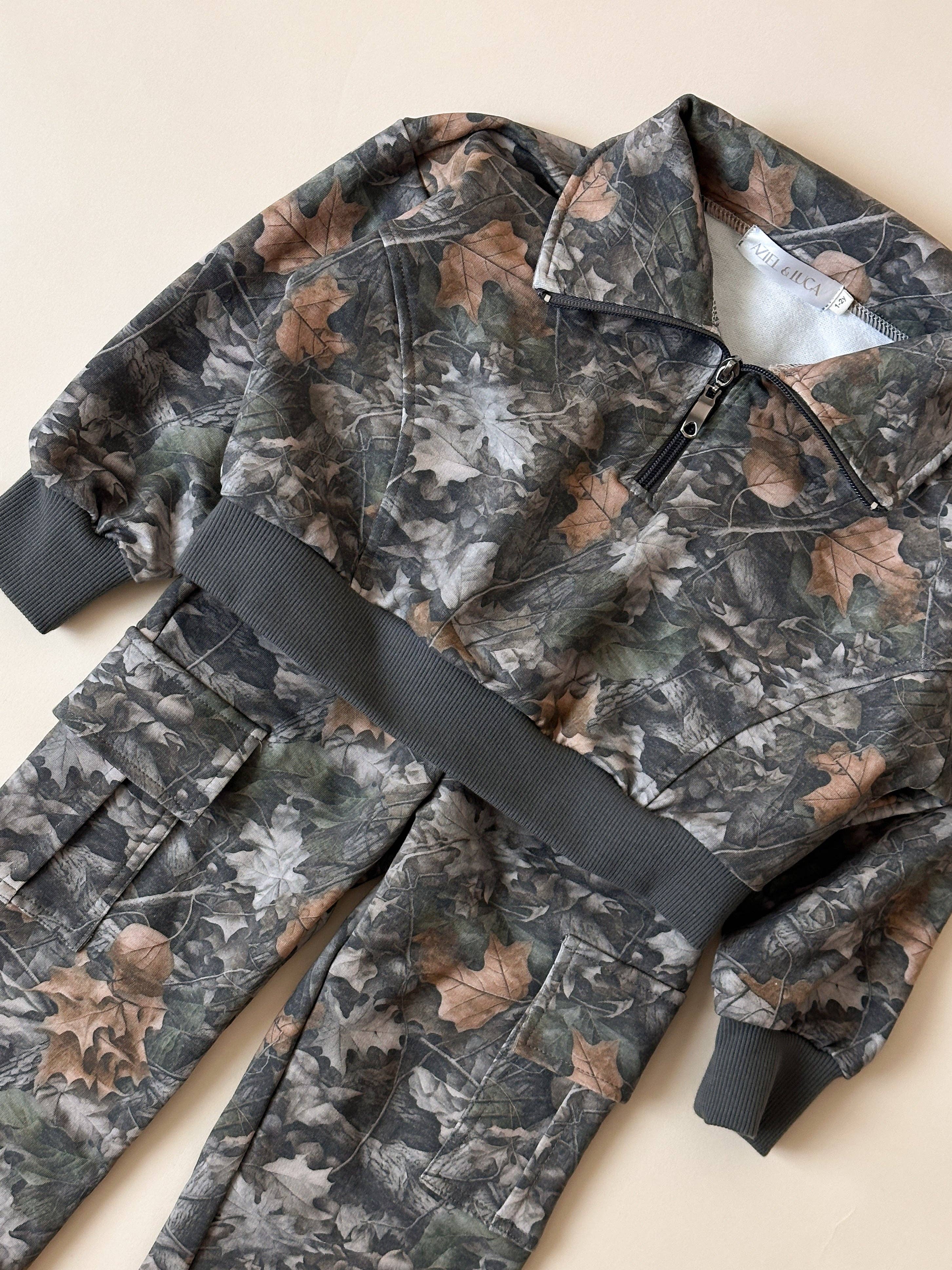 Aziel & Luca - Wholesale Sweatshirt - Kids - Camo Kids Half Zip1