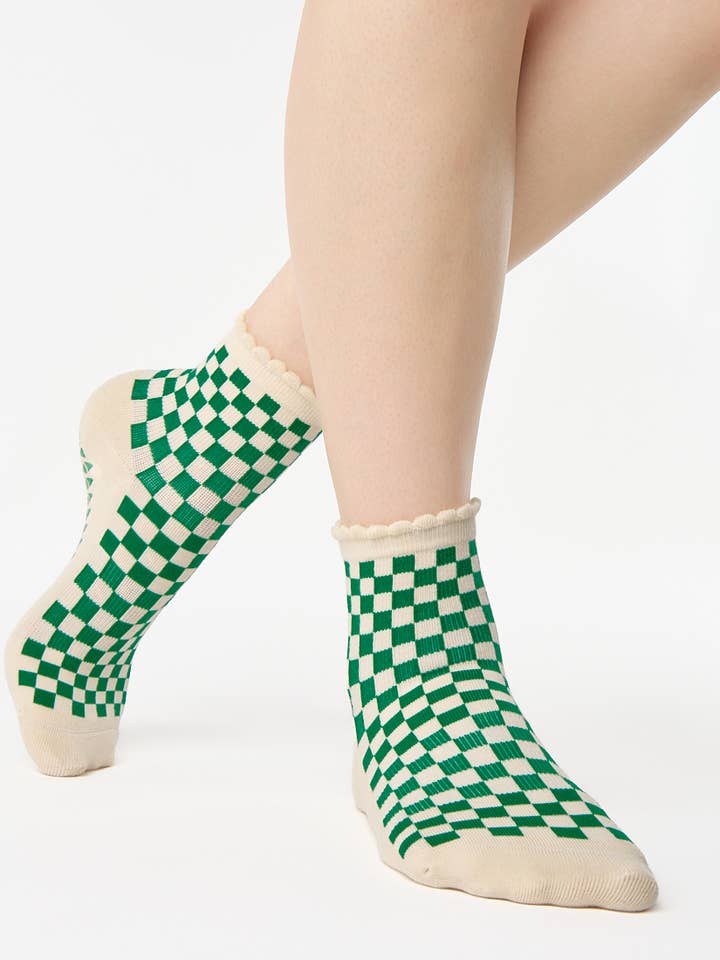 Pointe Studio – Großhandel Socken – Damen – Damen-Ankle-Socken Annie mit Anti-Rutsch-Griff aus Baumwollmischung für Pilates und Barre4