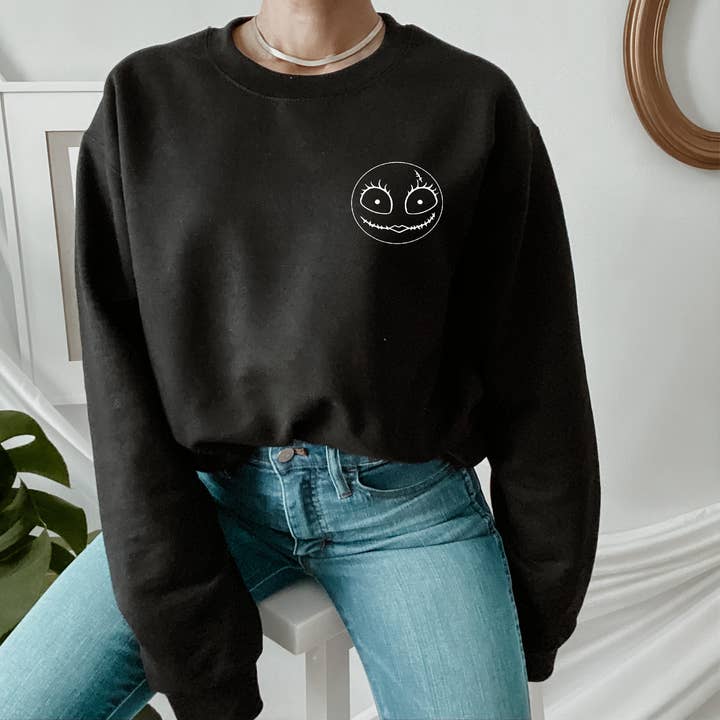 Scarecrow Halloween Face Small Print on Left Pocket Unisex for wholesale by Rising Tide Vintage