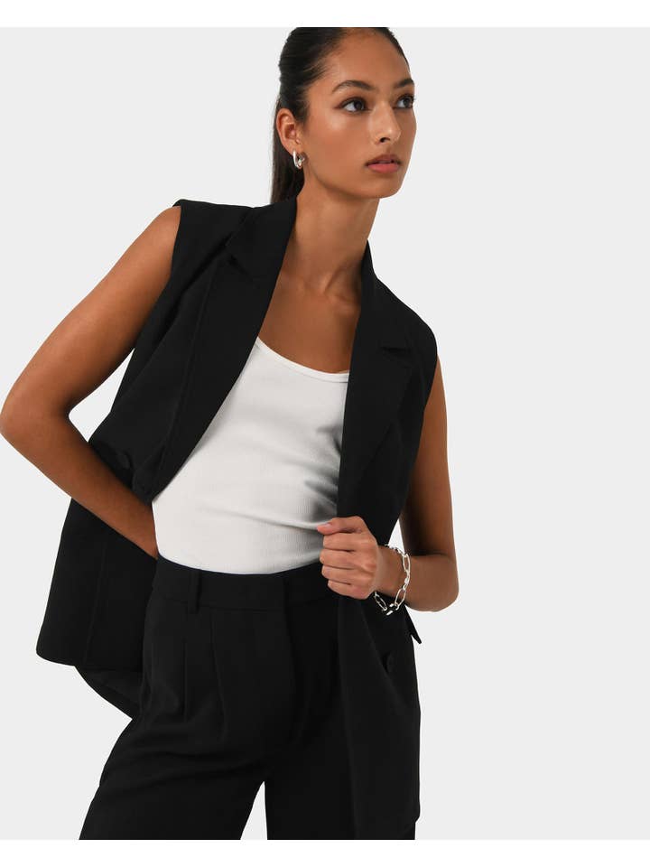Forcast – wholesale Suit vest – Women′s – Forcast Women's Rumy Double Breasted Vest1