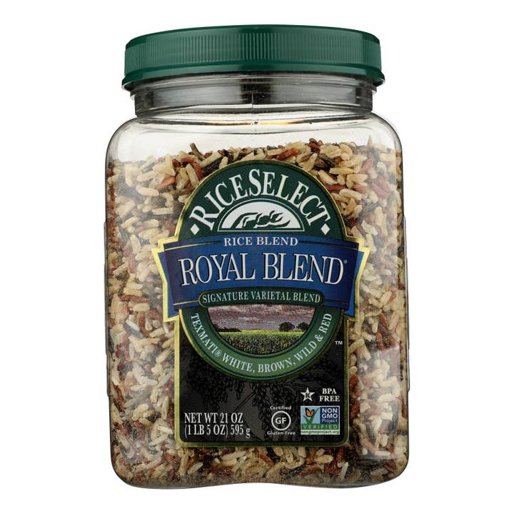 Royal Blend Rice: White, Brown & Red - 4 x 21 Oz Case for wholesale by Everyday Supply Co