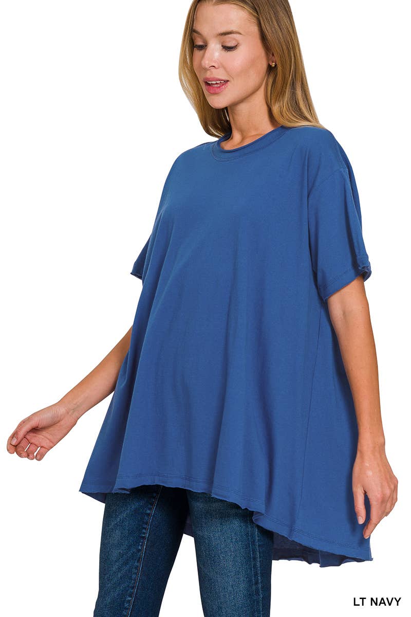 42POPS – wholesale Tunic – Women’s – ".._ Washed Cotton Drop Shoulder Oversized Top10