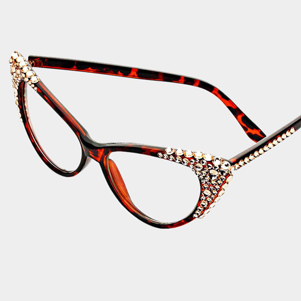 Sensibling Corp. - Wholesale Sunglasses - Women's - Bubbly Austrian Crystal Cat Eye Optical Glasses16