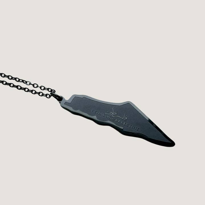 Harma - Wholesale Pendant/Charm Necklace - Life Worth Living Palestine Map Necklace5