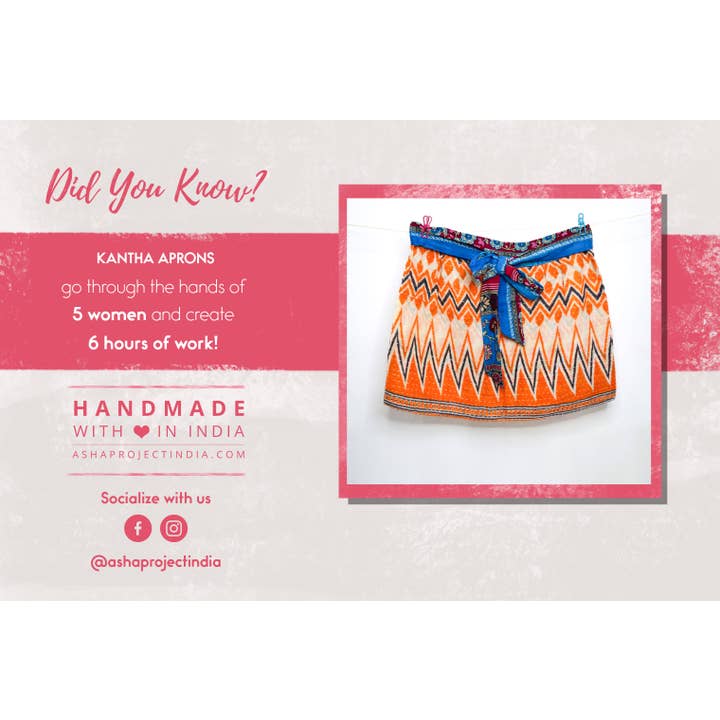 Asha Project - Wholesale Apron - Kantha Apron11