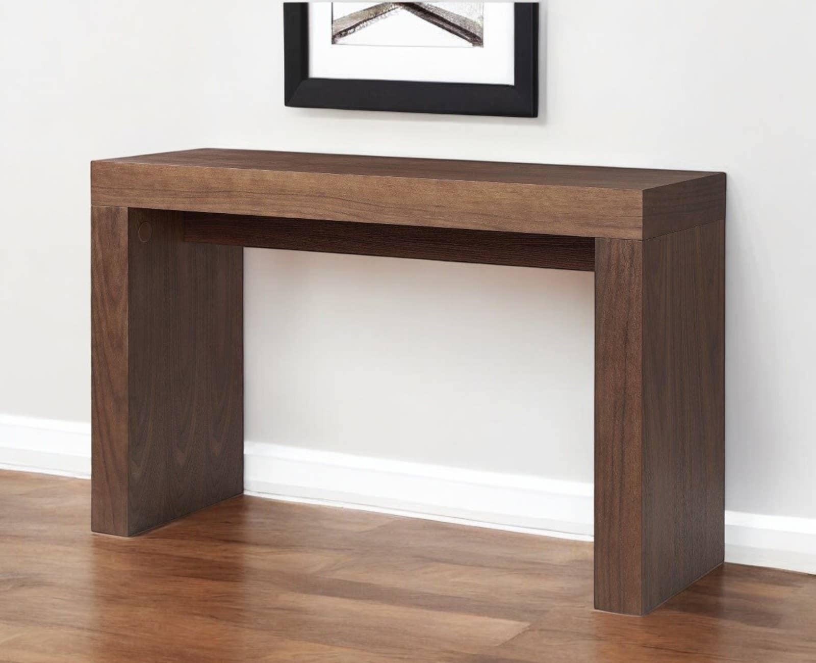 HomeRoots - Wholesale Console Table - 47" Brown Wood Block Console Table0
