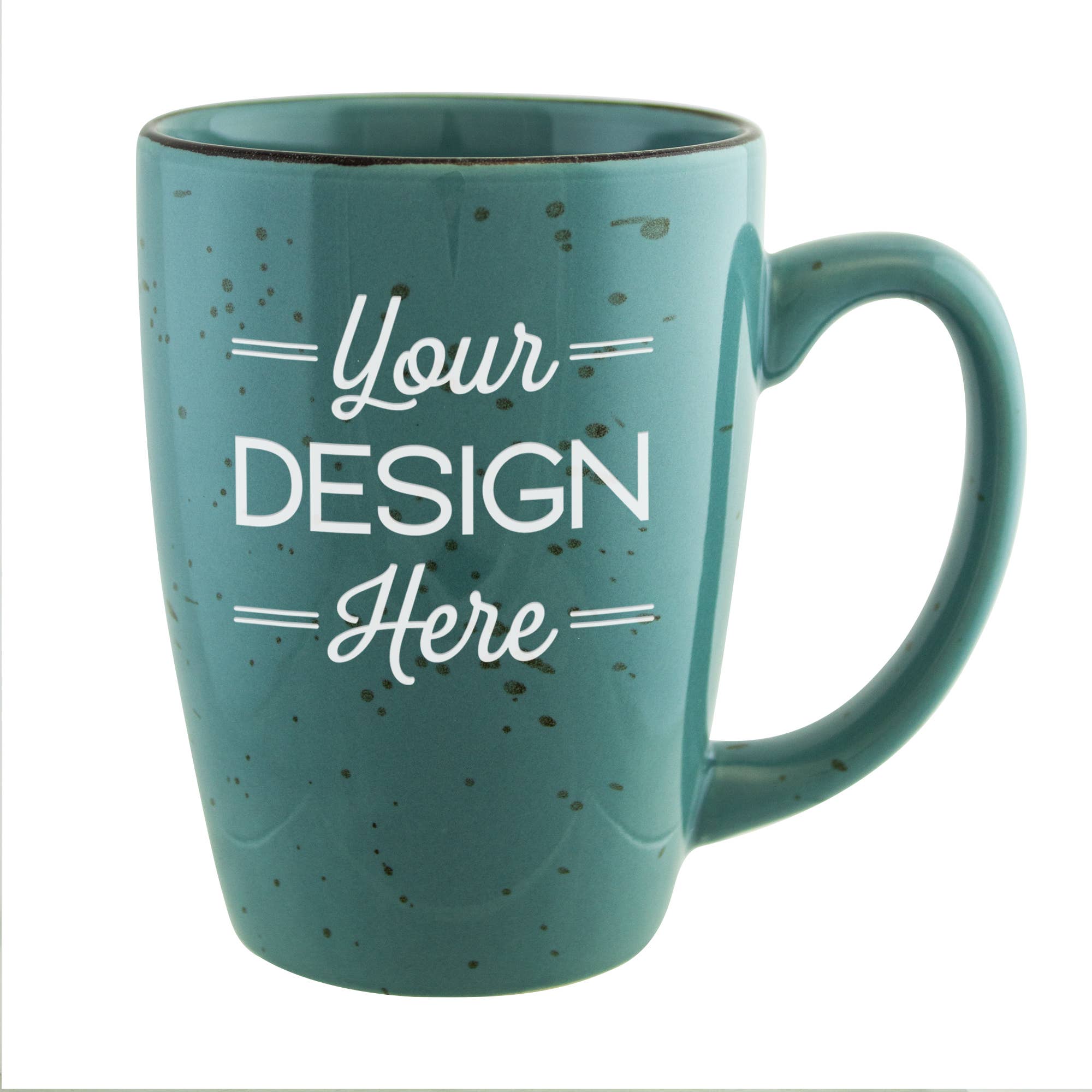 Susquehanna Glass Company – Großhandel Kaffeebecher – Benutzerdefinierte Kunst Galveston gesprenkelter Becher3