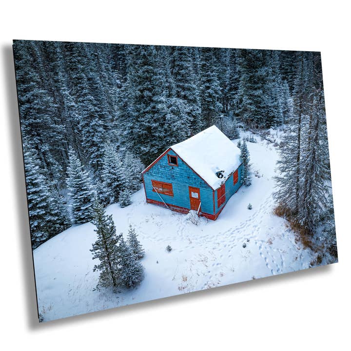Winter Cabin Print | Aspen Trees | 16x20 for wholesale by 998 Millibar Photography