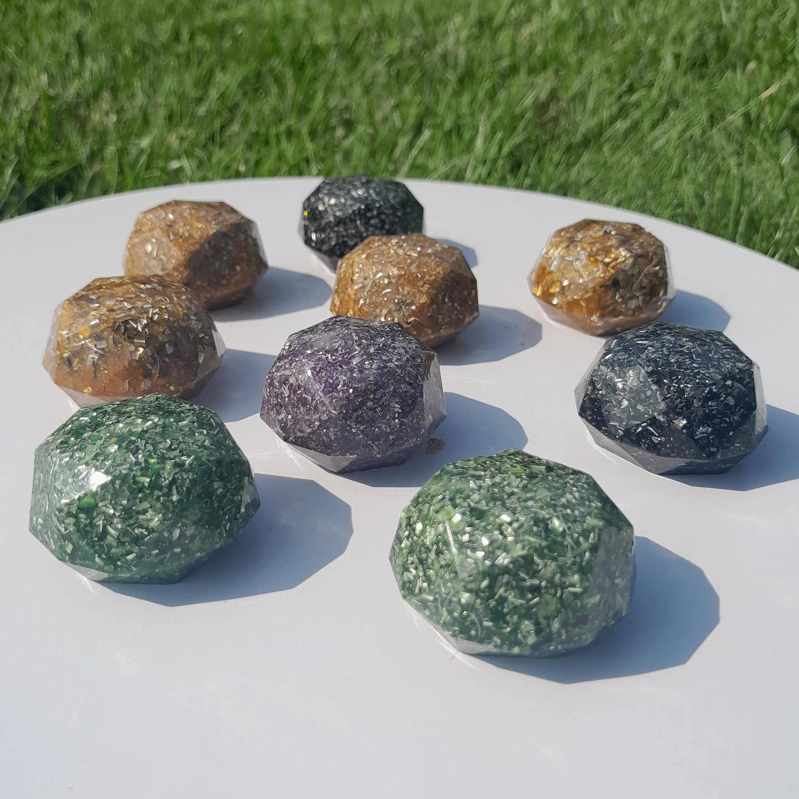 Mundo Orgon - Wholesale Spiritual Stone/Crystal - Mini Orgonite Dome - Pocket Size1