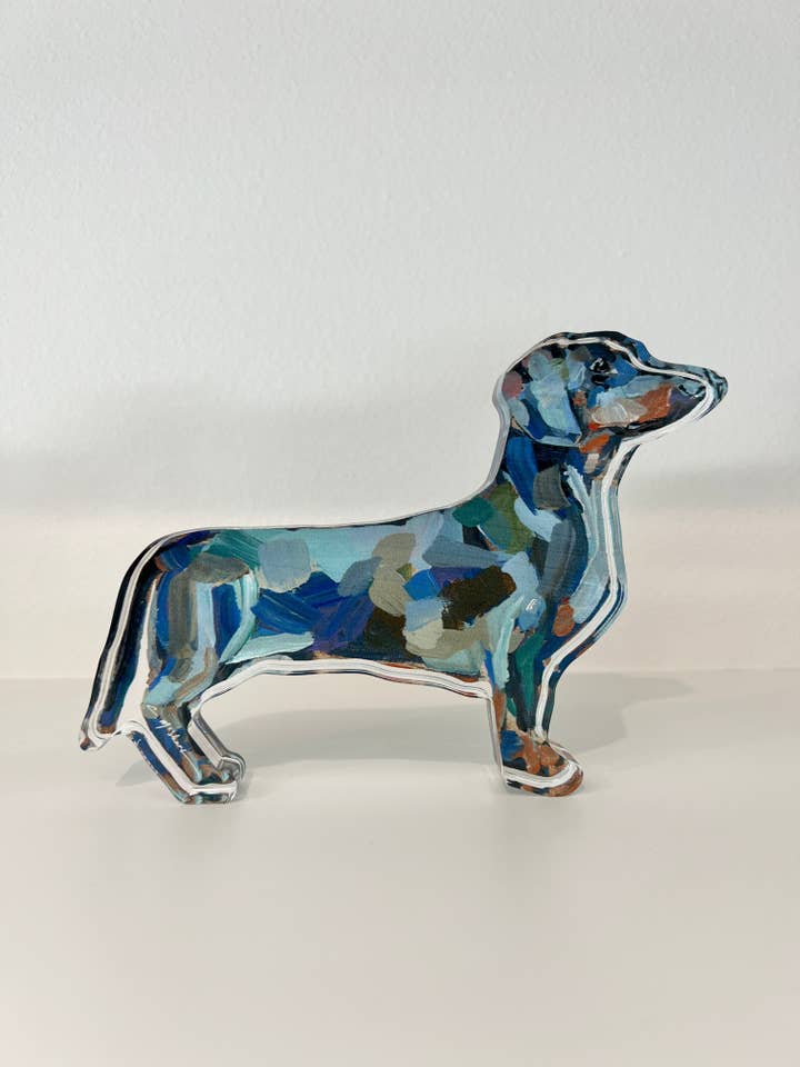 "Dachshund Abstract" acrylic WHOLESALE for wholesale by Chelsea McShane Art