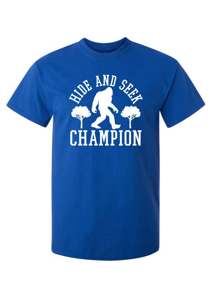 Feelin Good Tees - Wholesale Screen Printed T-Shirt - Unisex - Bigfoot - Hide And Seek Champion2