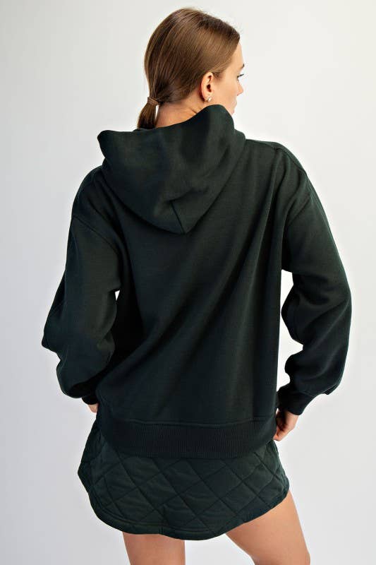 Sunday Morning - Wholesale Jacket - Women's - J383137-Oversized Fleeced Terry Hoodie17