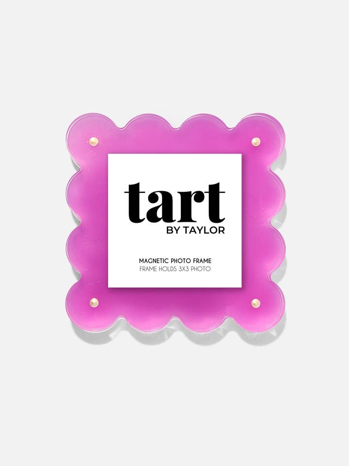Fuchsia Mini Acrylic Picture Frame for wholesale by Tart By Taylor