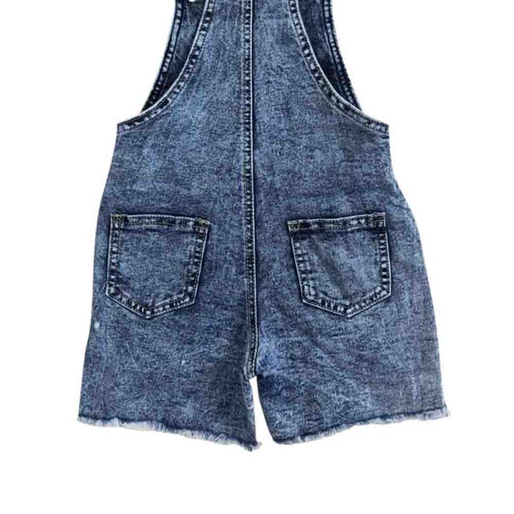 Aier Wholesale - Wholesale Overalls - Kids - Baby girls cow western denim summer shorts overalls