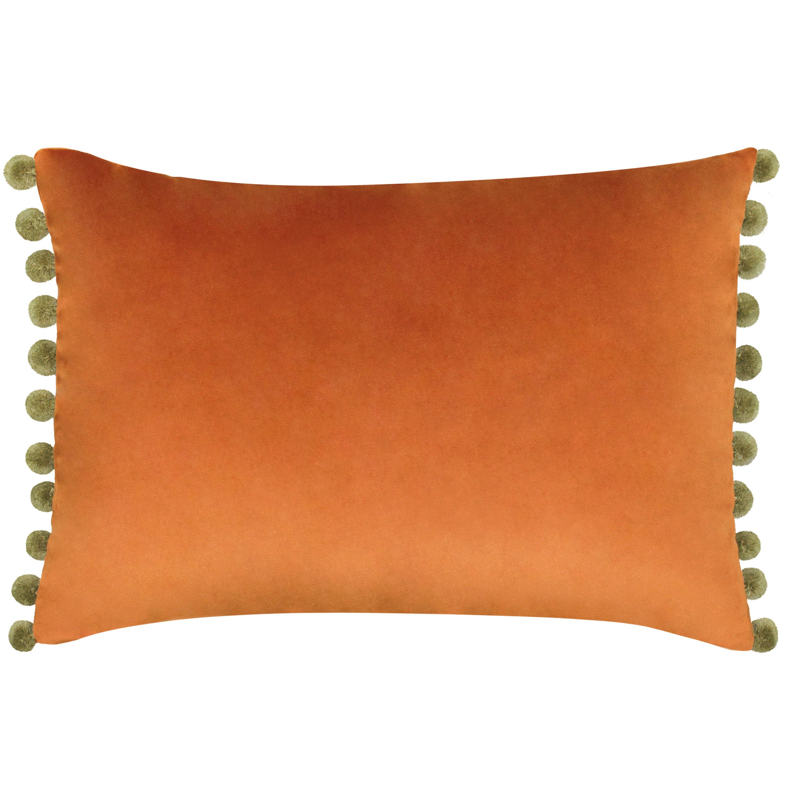 Rust Khaki Fiesta Velvet Cushion Rust/Khaki for wholesale on Faire0