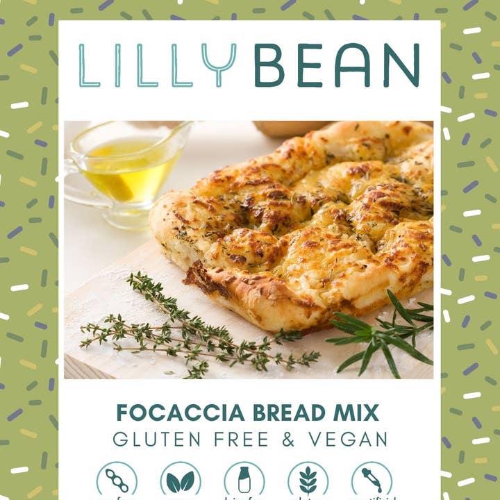 LillyBean Baking - Wholesale Bread Mix - Focaccia Bread Mix (Vegan & Gluten-Free)2