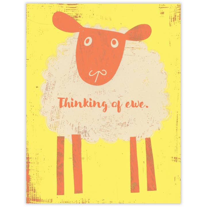 Thinking of Ewe Card for wholesale by Scarecrow & Nut Tree