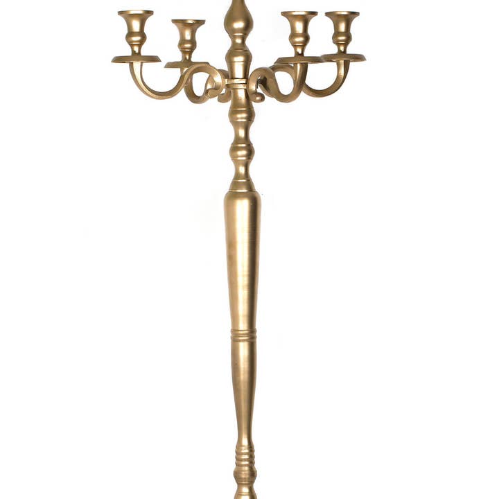 Gold Aluminum Candelabra (60"Hx22"D) for wholesale by S.N.K. Home Decor