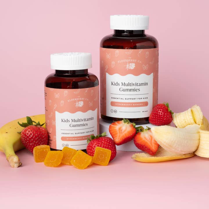 Kids Multivitamin Gummies with Vitamins A, B, E, K2 and Zinc for wholesale by The Elderberry Co
