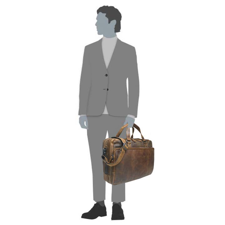 Greenwood – Mala para portátil - Unissexo por atacado – Saco para computador portátil senhora pasta castanha homem XL13