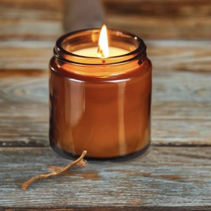 Suzy Spa Essentials - Wholesale Jar/Filled Candle - Lavender Soy Blend Candle - 8 oz Amber Jar6