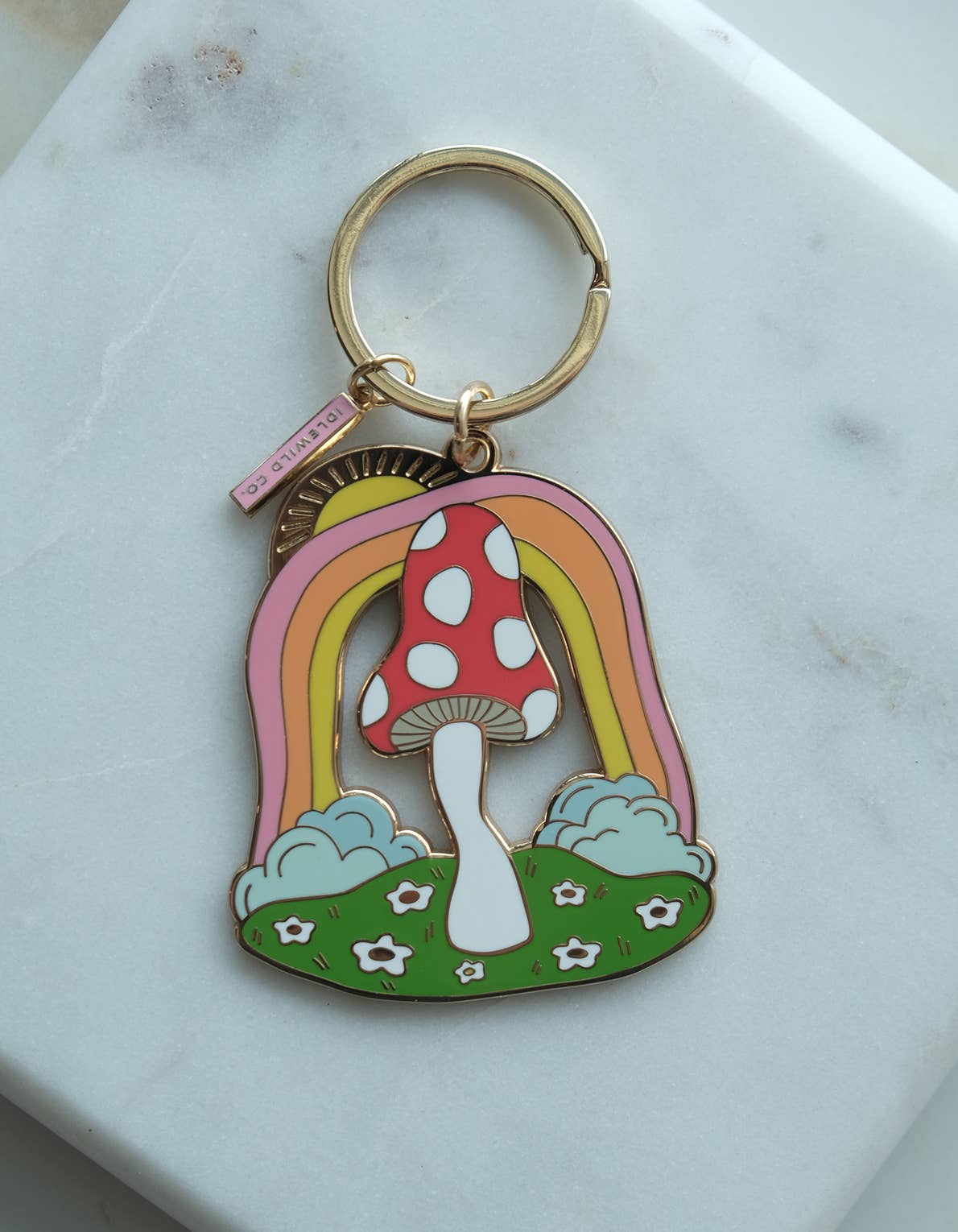 Idlewild Co. - Wholesale Keychain - Women's - Magic Mushroom Enamel Keychain2