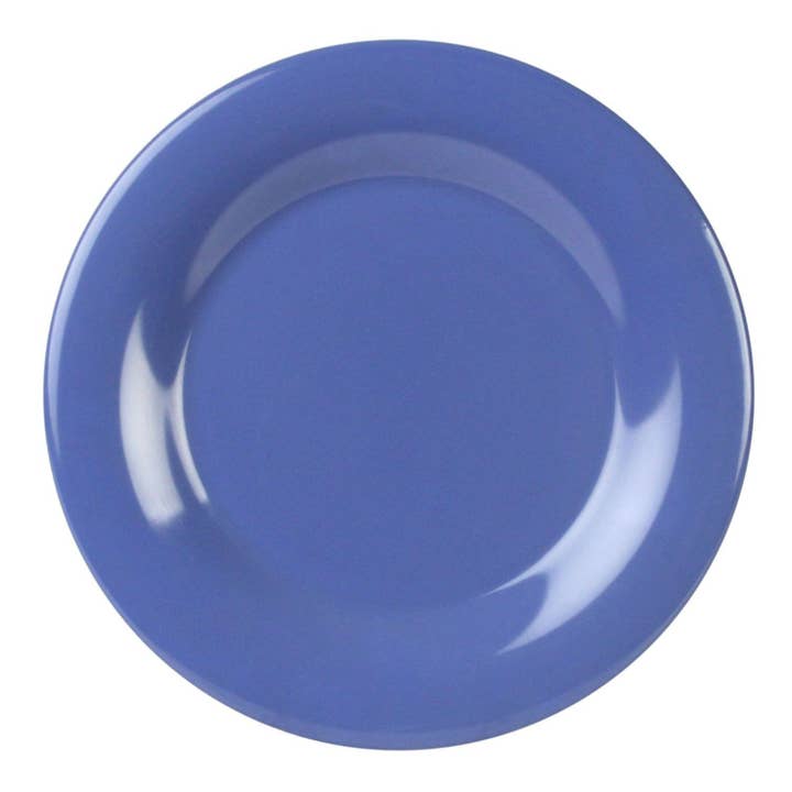 10 1/2" Dia. x 7/8" H Wide Rim Plate,Purple,Melamine,12/PK for wholesale by KT Supply