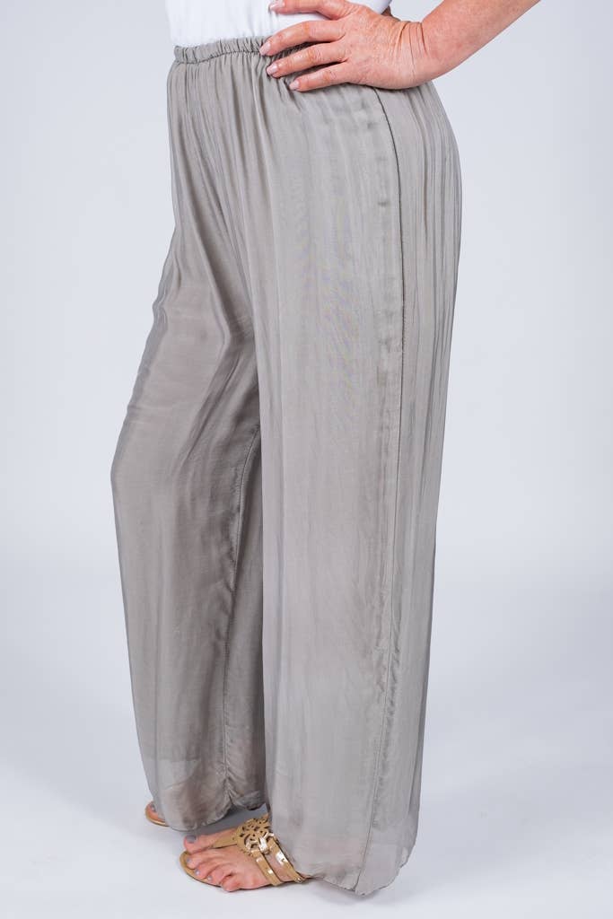 TINA Stephens Italy/Tees By Tina - Wholesale Pants - Women's - Roxy Silk Straight Leg Pant (PL212)11