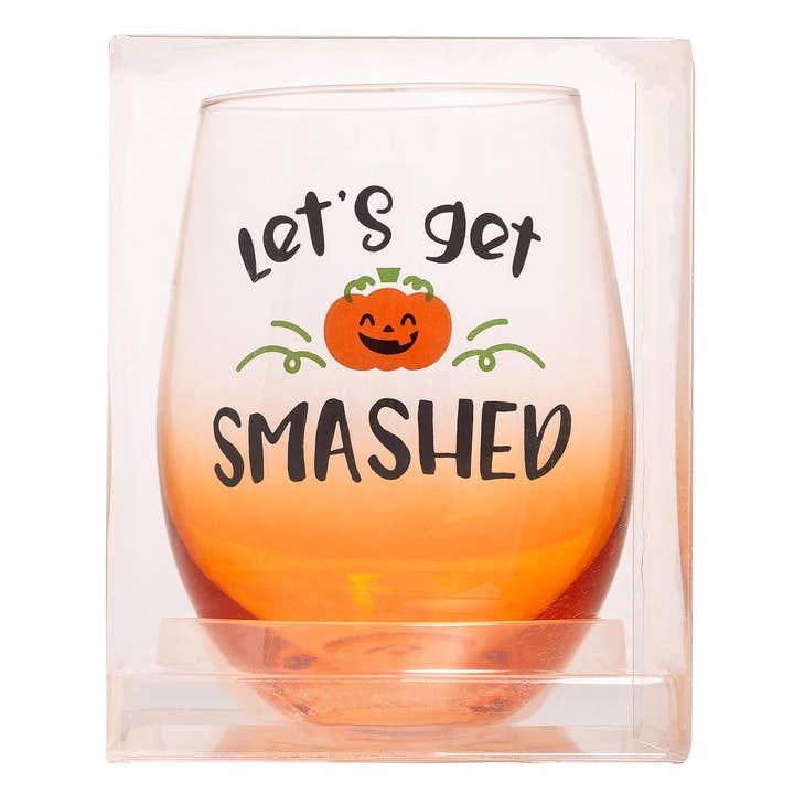 Pearhead - Wholesale Wine Glass - Let’s Get Smashed Halloween Stemless Wine Glass5