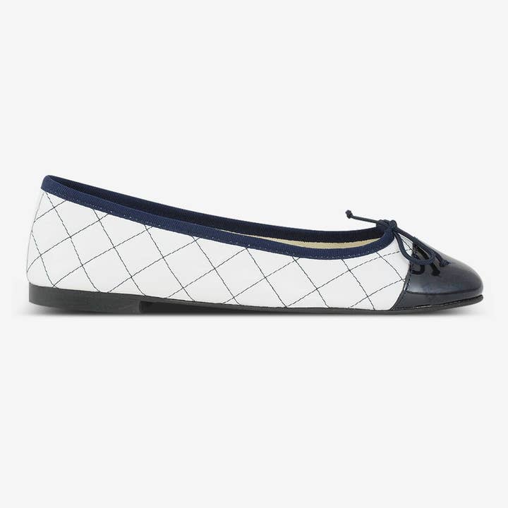 Bailarina Feminina Ornaments Branco/Marinho por atacado de Deisidro