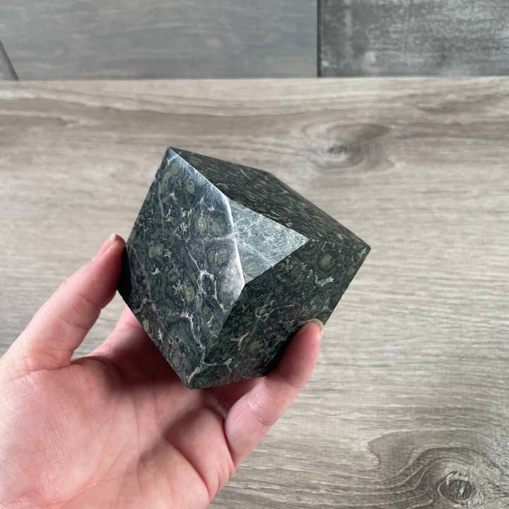 Kambaba Jasper Large Cube – Wholesale Standing Stone for wholesale by Keystone Crystals