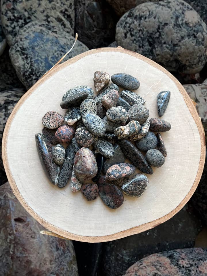 Snowflake Obsidian Rough Large Chips - 4 ounce for wholesale by Luna Rae