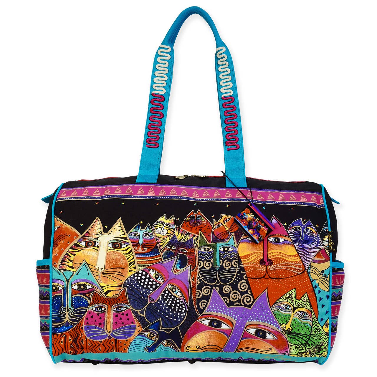 Headwear & Handbag Collections by Sun 'N' Sand - Wholesale Weekender Bag - Women's - Cat, Fantasticats Travel Bag0