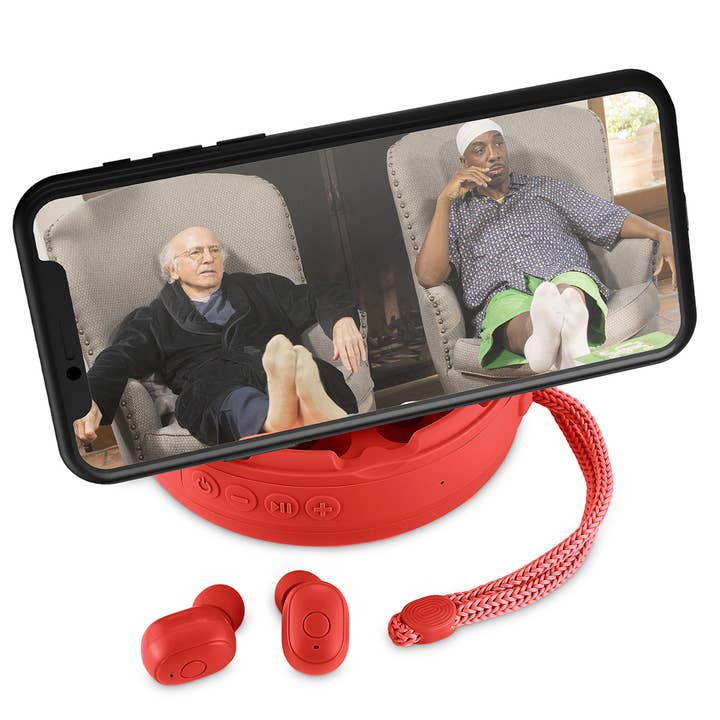 PhunkeeTree - Wholesale Speakers - Red - 2-1 Spuds With Wireless Speaker & Earbuds