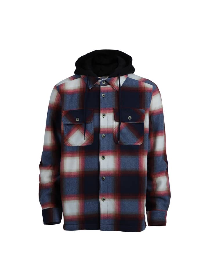 LeeHanTon - Wholesale Jacket - Men's - Men's Berber Lined Plaid Jacket2