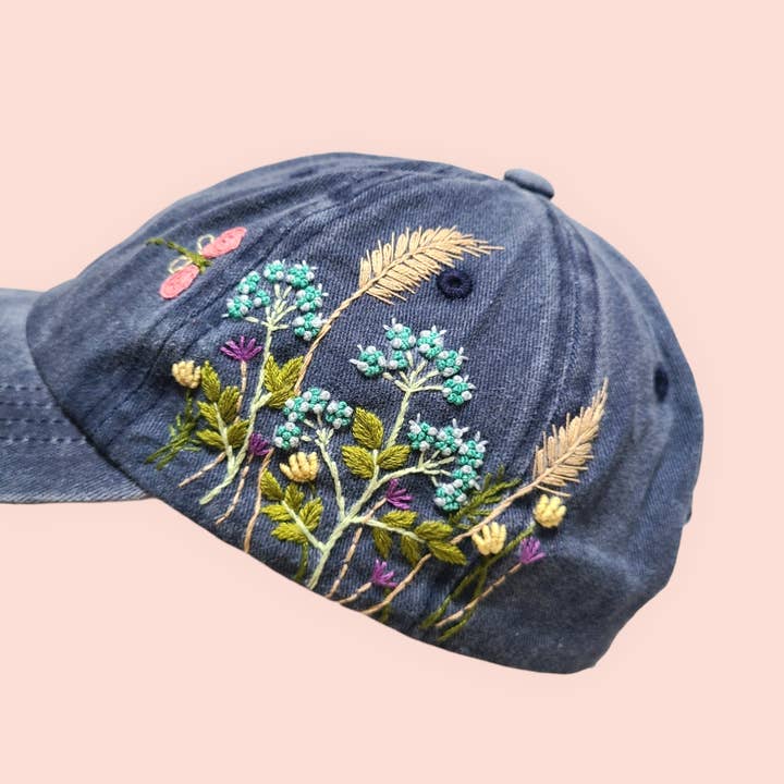 Olala Mia – wholesale Baseball cap – Women's – Hand-embroidery flower baseball cap