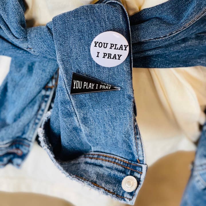 You Play I Pray - Wholesale Lapel Pin/Button - Â Spirit Button Pack | Faith Based Gifts | Sport Gifts