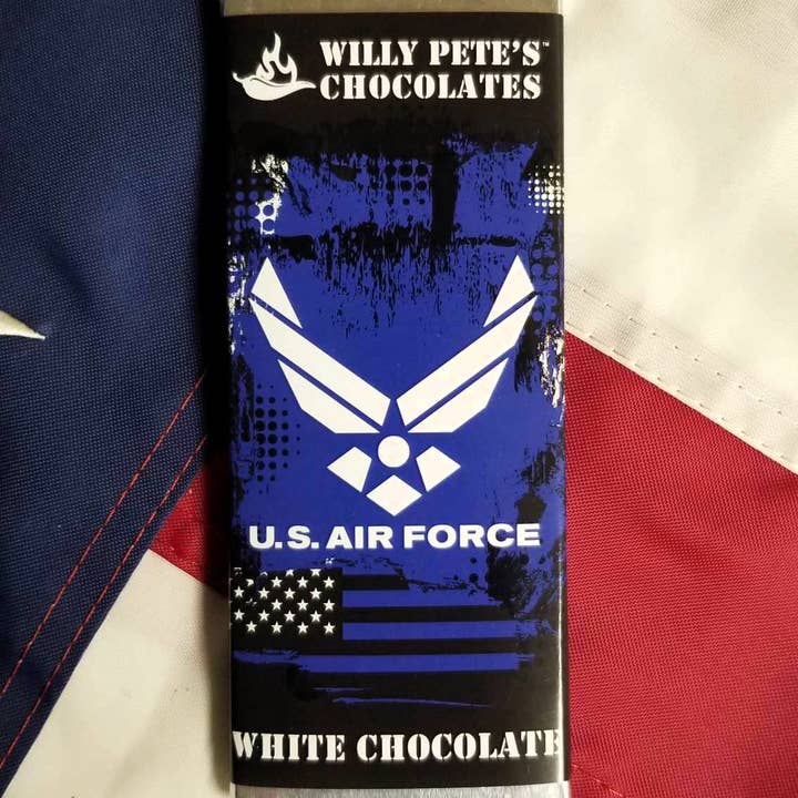 Willy Petes Chocolate Co - Wholesale Chocolate Bar - Military Bar: U.S. Air Force Chocolate Bar