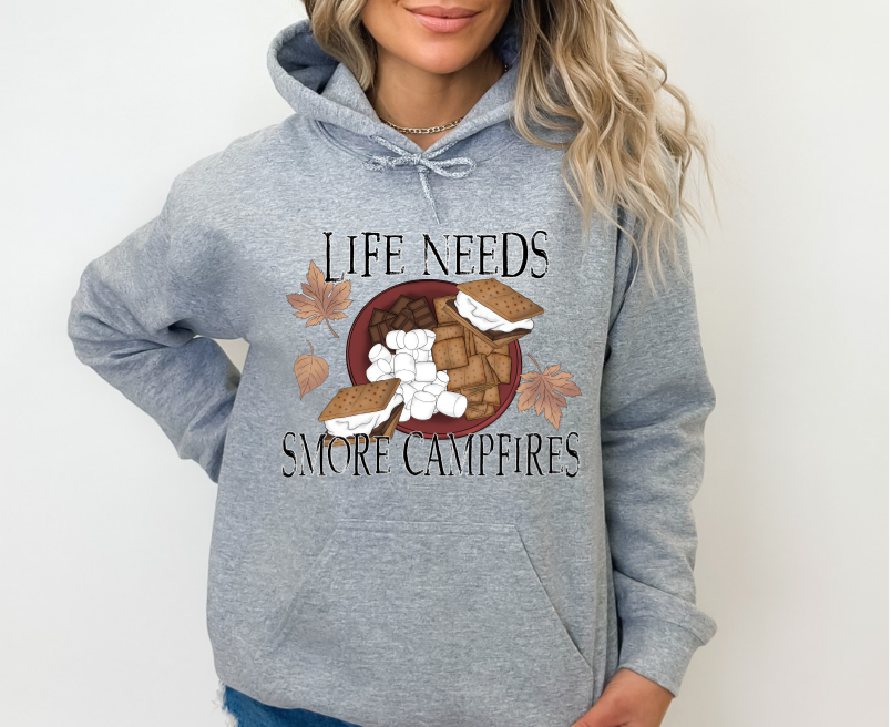 Simple Tymes - Wholesale Sublimation Transfer - Life Needs Smores Campfires DTF Print0