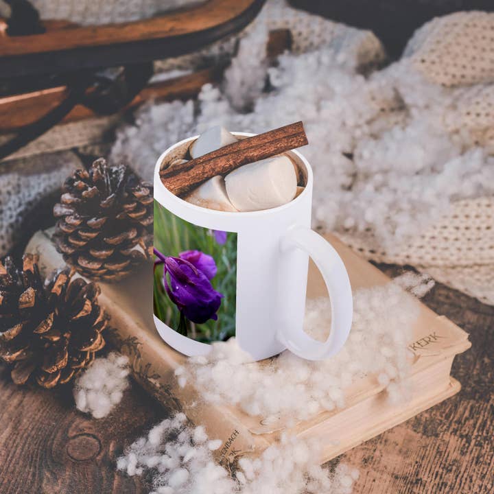 3dRose - Wholesale Coffee Mug - 3dRose, Fireweed The Flower of The Yukon Petals with Water Droplets 1, Mug11