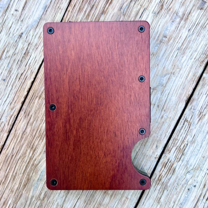 KW Custom Creations - Wholesale Wallet - Men's - Wooden Minimalist Wallet