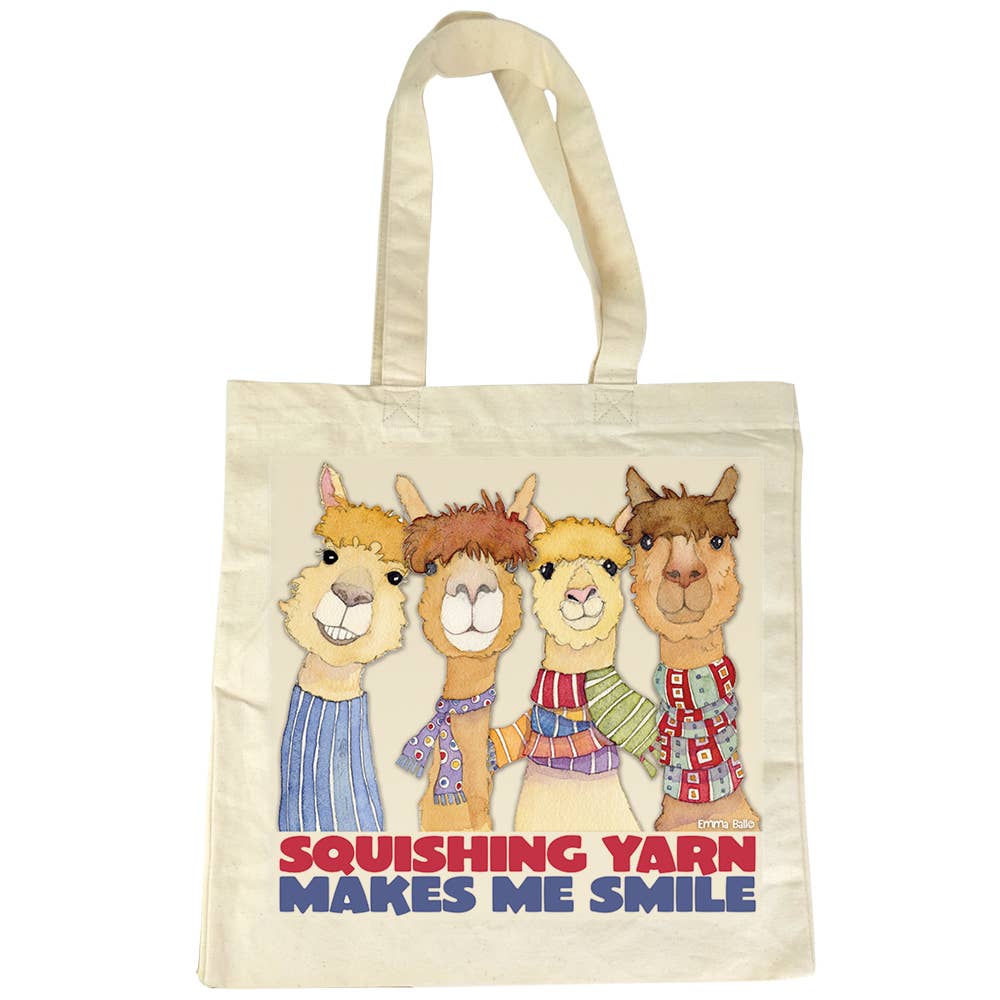 Emma Ball Ltd – Engroshandel Tote bag - Dame – Glad Alpaka Krammegarn Projekt Bomuldslærredstaske0
