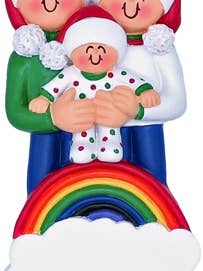 Couple Arc-en-ciel & Bébé pour la vente par Ornament Central