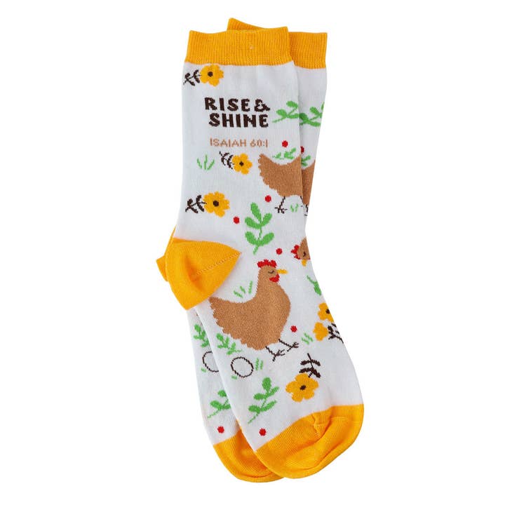 Kerusso Crew Socks Rise & Shine for wholesale by Kerusso