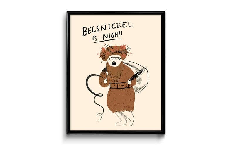 Abbie Ren Illustration - Wholesale Art Print - Belsnickel Is Nigh (From The Office TV Show) Art Print 8x100