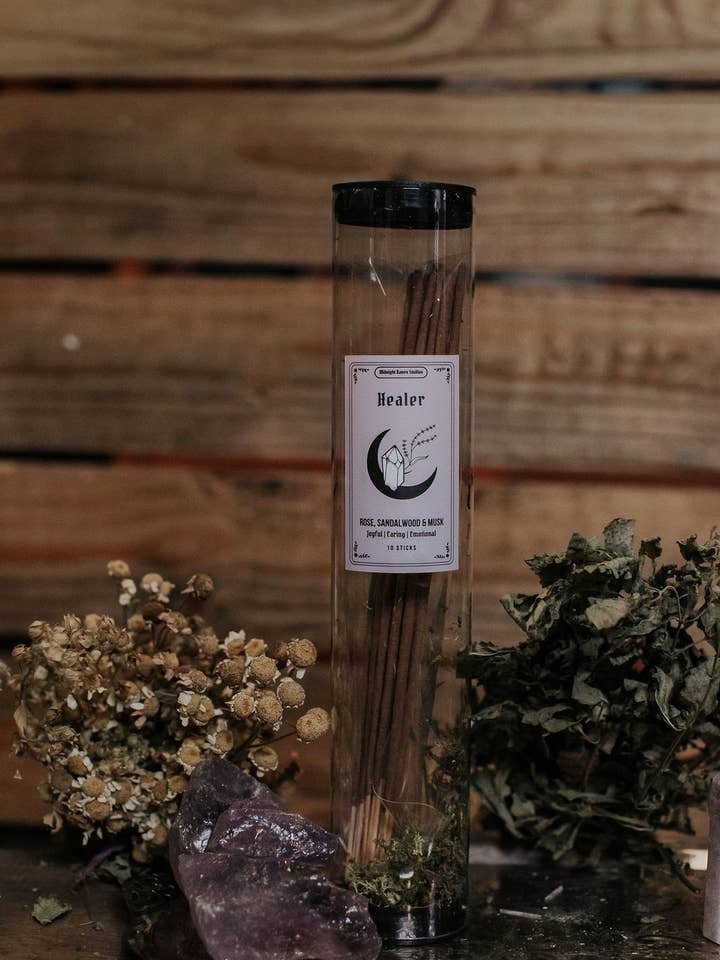 Healer Incense | Lavender & Rose for wholesale by Midnight Raven Studios